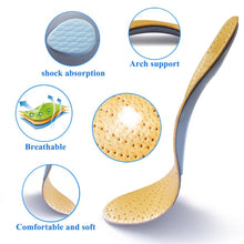 Load image into Gallery viewer, Unisex Leather Orthopaedic Orthotic Insole for Flat Feet Arch Support Shoes freeshipping - Tyche Ace
