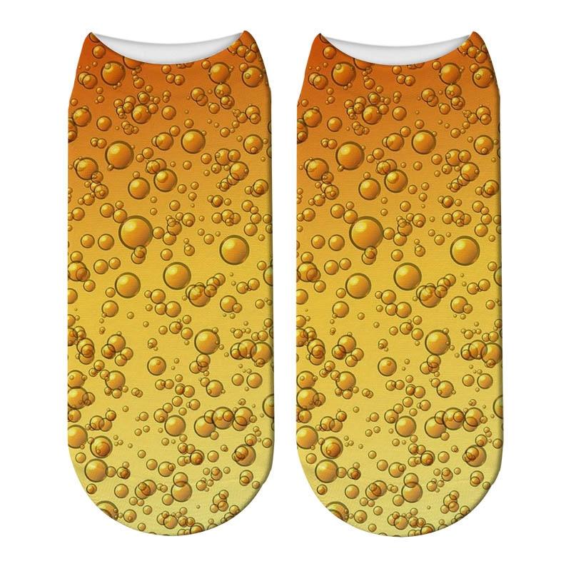 Unisex  Novelty Beer Pattern Cotton Cool Socks freeshipping - Tyche Ace