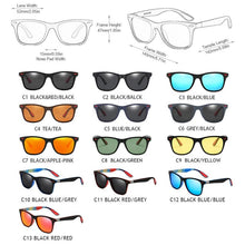 Load image into Gallery viewer, Unisex Polarised Classic Square Driving Sun Glasses freeshipping - Tyche Ace
