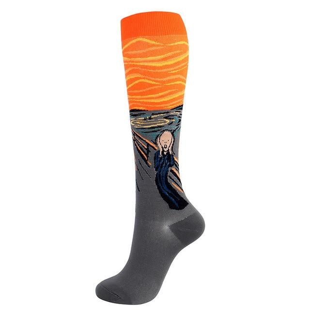 Unisex Support Nylon High Pressure Compression Stockings freeshipping - Tyche Ace