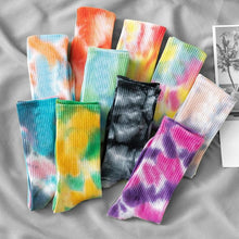 Load image into Gallery viewer, Unisex Tie-Dye Cotton &amp; Polyester Socks freeshipping - Tyche Ace
