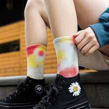 Load image into Gallery viewer, Unisex Tie-Dye Cotton &amp; Polyester Socks freeshipping - Tyche Ace
