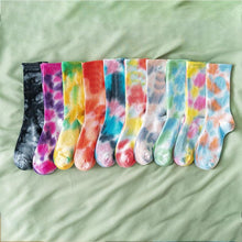 Load image into Gallery viewer, Unisex Tie-Dye Cotton &amp; Polyester Socks freeshipping - Tyche Ace
