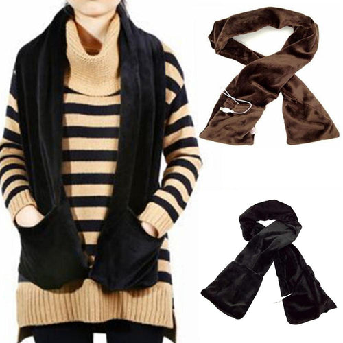 Unisex USB Heating Cold Protection Comfortable Stretch Velvet Fabric Scarfs freeshipping - Tyche Ace