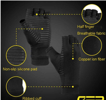 Load image into Gallery viewer, Unisex  Windproof Arthritis Carpal Tunnel Joint Pain Copper Infused Compression Gloves freeshipping - Tyche Ace
