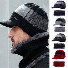 Load image into Gallery viewer, Unisex Winter Beanie Hat and Wool Scarf Caps Sets freeshipping - Tyche Ace
