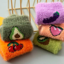 Load image into Gallery viewer, Unisex Winter Fluffy Thick Fruit Design Print House Happy Socks freeshipping - Tyche Ace
