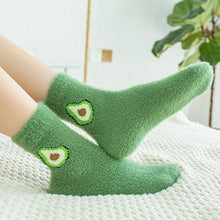 Load image into Gallery viewer, Unisex Winter Fluffy Thick Fruit Design Print House Happy Socks freeshipping - Tyche Ace
