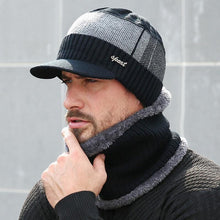 Load image into Gallery viewer, Unisex Winter Knitted Wool Beanie And Scarf Caps Set freeshipping - Tyche Ace
