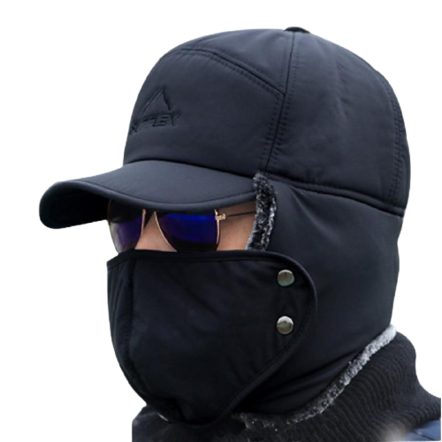 Unisex Winter Thick Cotton Faux Fur Earflap Balaclava Bomber Hat freeshipping - Tyche Ace