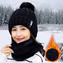 Load image into Gallery viewer, Unisex Winter Warm Fleece Balaclava Knitted Hat and Neck Warmer Sets freeshipping - Tyche Ace
