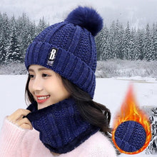 Load image into Gallery viewer, Unisex Winter Warm Fleece Balaclava Knitted Hat and Neck Warmer Sets freeshipping - Tyche Ace
