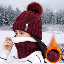 Load image into Gallery viewer, Unisex Winter Warm Fleece Balaclava Knitted Hat and Neck Warmer Sets freeshipping - Tyche Ace
