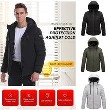 Load image into Gallery viewer, Unisex Winter Wind Stopper Smart Intelligent USB Full Body Heated Jacket freeshipping - Tyche Ace
