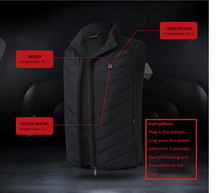 Load image into Gallery viewer, Unisex Winter Wind Stopper Smart Intelligent USB Full Body Heated Jacket freeshipping - Tyche Ace
