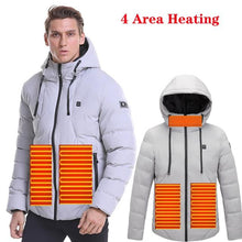 Load image into Gallery viewer, Unisex Winter Wind Stopper Smart Intelligent USB Full Body Heated Jacket freeshipping - Tyche Ace
