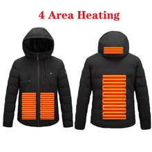 Load image into Gallery viewer, Unisex Winter Wind Stopper Smart Intelligent USB Full Body Heated Jacket freeshipping - Tyche Ace
