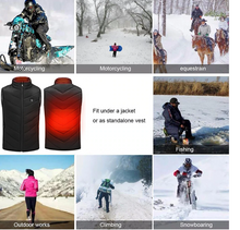 Load image into Gallery viewer, Unisex Winter Wind Stopper Smart Intelligent USB Full Body Heated Jacket freeshipping - Tyche Ace
