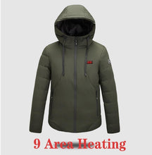 Load image into Gallery viewer, Unisex Winter Wind Stopper Smart Intelligent USB Full Body Heated Jacket freeshipping - Tyche Ace
