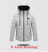 Load image into Gallery viewer, Unisex Winter Wind Stopper Smart Intelligent USB Full Body Heated Jacket freeshipping - Tyche Ace
