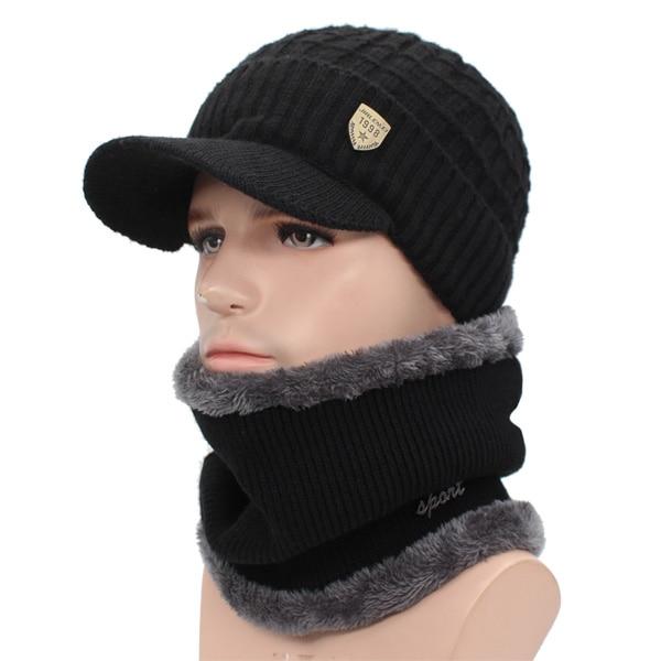 Unisex Winter Wool Beanie Cap and Scarf / Mask Sets freeshipping - Tyche Ace