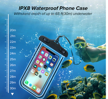 Load image into Gallery viewer, Universal Waterproof Phone Case Swimming Pouch Bag freeshipping - Tyche Ace
