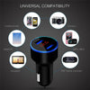 USB LED Display Mobile Phone Adapter Car Charger freeshipping - Tyche Ace