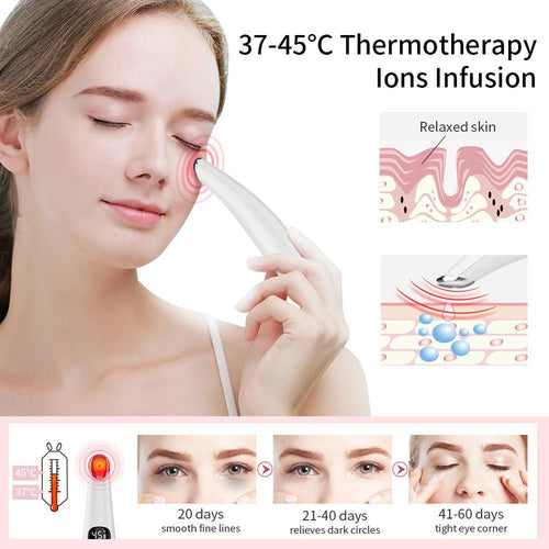USB Rechargeable LED Screen Electric Anti Wrinkle Anti Aging Hot Massage Device freeshipping - Tyche Ace