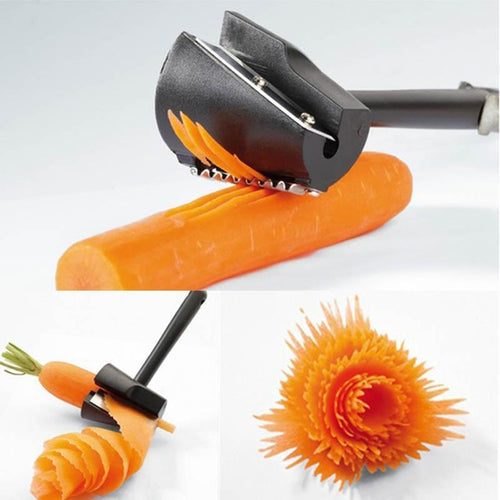 Vegetable Fruit Vegetable Roll Flower Cutter Slicer Carving Tools freeshipping - Tyche Ace