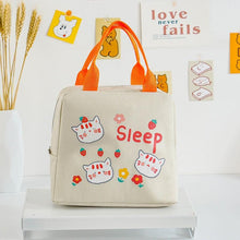 Load image into Gallery viewer, Woman Eco-Friendly Cartoon Design Insulated Waterproof Cooler Picnic Lunch Bag freeshipping - Tyche Ace
