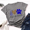 Woman Leopard Peace Love Coffee Streetwear Casual T Shirts freeshipping - Tyche Ace