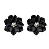 Woman Simulated Pearl Flower Stud Earrings freeshipping - Tyche Ace