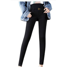 Load image into Gallery viewer, Woman Thermal Fleece High-Waist High Stretch Skinny Jeggings freeshipping - Tyche Ace
