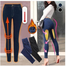 Load image into Gallery viewer, Woman Thermal Fleece High-Waist High Stretch Skinny Jeggings freeshipping - Tyche Ace
