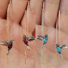Load image into Gallery viewer, Woman Unique Long Drop Bird Pendant Earrings freeshipping - Tyche Ace
