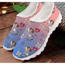 Load image into Gallery viewer, Women 3D Cartoon Nurse Printed Flats Shoes freeshipping - Tyche Ace
