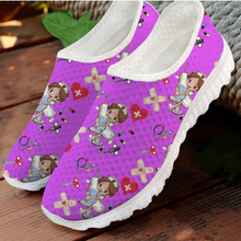 Load image into Gallery viewer, Women 3D Cartoon Nurse Printed Flats Shoes freeshipping - Tyche Ace
