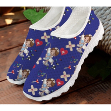 Load image into Gallery viewer, Women 3D Cartoon Nurse Printed Flats Shoes freeshipping - Tyche Ace
