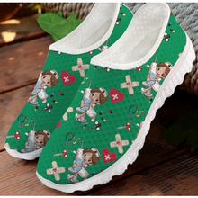 Load image into Gallery viewer, Women 3D Cartoon Nurse Printed Flats Shoes freeshipping - Tyche Ace
