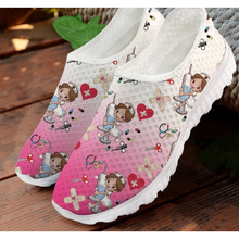 Load image into Gallery viewer, Women 3D Cartoon Nurse Printed Flats Shoes freeshipping - Tyche Ace
