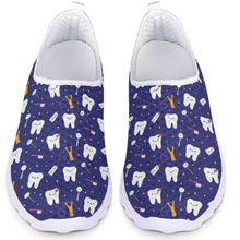 Load image into Gallery viewer, Women 3D Cartoon Tooth Print Slip On Shoes freeshipping - Tyche Ace
