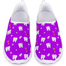 Load image into Gallery viewer, Women 3D Cartoon Tooth Print Slip On Shoes freeshipping - Tyche Ace
