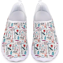 Load image into Gallery viewer, Women 3D Cartoon Tooth Print Slip On Shoes freeshipping - Tyche Ace
