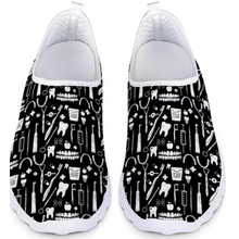 Load image into Gallery viewer, Women 3D Cartoon Tooth Print Slip On Shoes freeshipping - Tyche Ace
