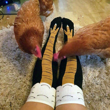 Load image into Gallery viewer, Women 3D Chicken Feet Print Design Medium Long Tube Socks freeshipping - Tyche Ace
