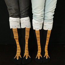 Load image into Gallery viewer, Women 3D Chicken Feet Print Design Medium Long Tube Socks freeshipping - Tyche Ace
