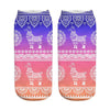Women 3D Print Happy Alpaca Llama Magic Cool Ankle Novelty Socks freeshipping - Tyche Ace