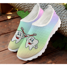 Load image into Gallery viewer, Women 3D Tooth Print Pattern Slip On Shoes freeshipping - Tyche Ace

