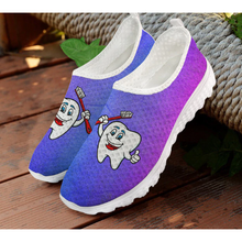 Load image into Gallery viewer, Women 3D Tooth Print Pattern Slip On Shoes freeshipping - Tyche Ace
