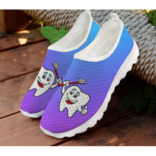 Load image into Gallery viewer, Women 3D Tooth Print Pattern Slip On Shoes freeshipping - Tyche Ace
